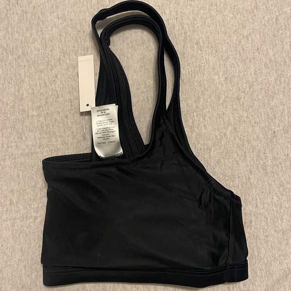 Cute black bikini scoop neck top with padding . - Picture 3 of 4
